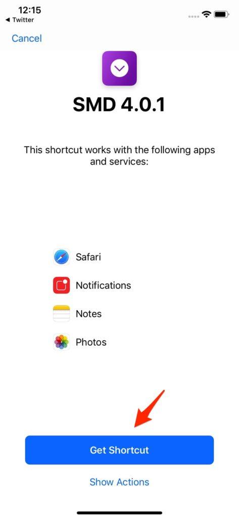 โหลดคลิปลง iPhone ด้วย Shortcuts